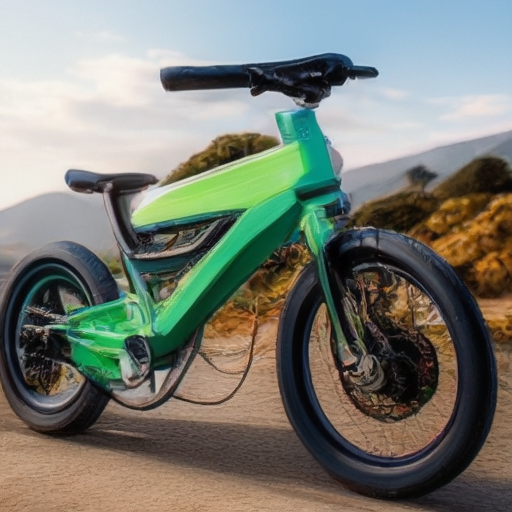 Image of the article should showcase various bicycles with electric motors and other sustainable features.