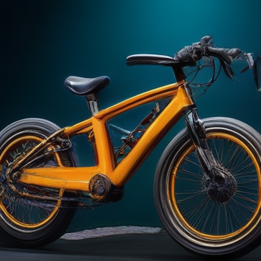 The image should depict a bicycle, highlighting its various features and capabilities, like its electric motor and battery.
