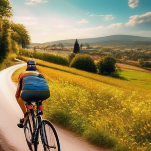 Image of the article Bicicleta eléctrica: la forma más rápida de viajar por Europa should show a vibrant and colorful image of people cycling through picturesque landscapes in Europe, with the image conveying the speed and freedom of bicycle travel.