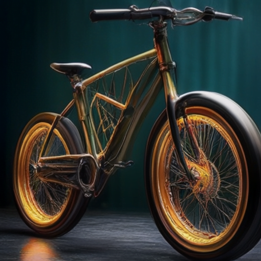  The image should showcase a sleek and stylish bicycle powered by electricity, highlighting its sustainability and eco-friendliness.