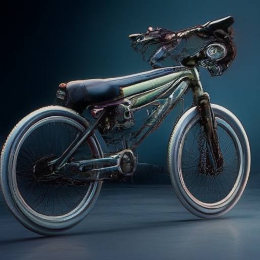 Image of a bicycle with an electric motor and battery.