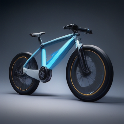 image of a sleek and efficient electric bicycle, showcasing its sustainable features and functionality.